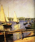 Gustave Caillebotte Sail Boats at Argenteuil Sweden oil painting artist